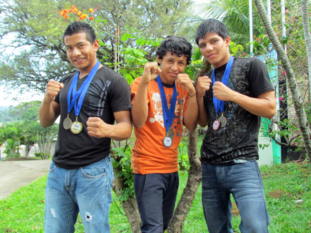 Campeones de boxeo.