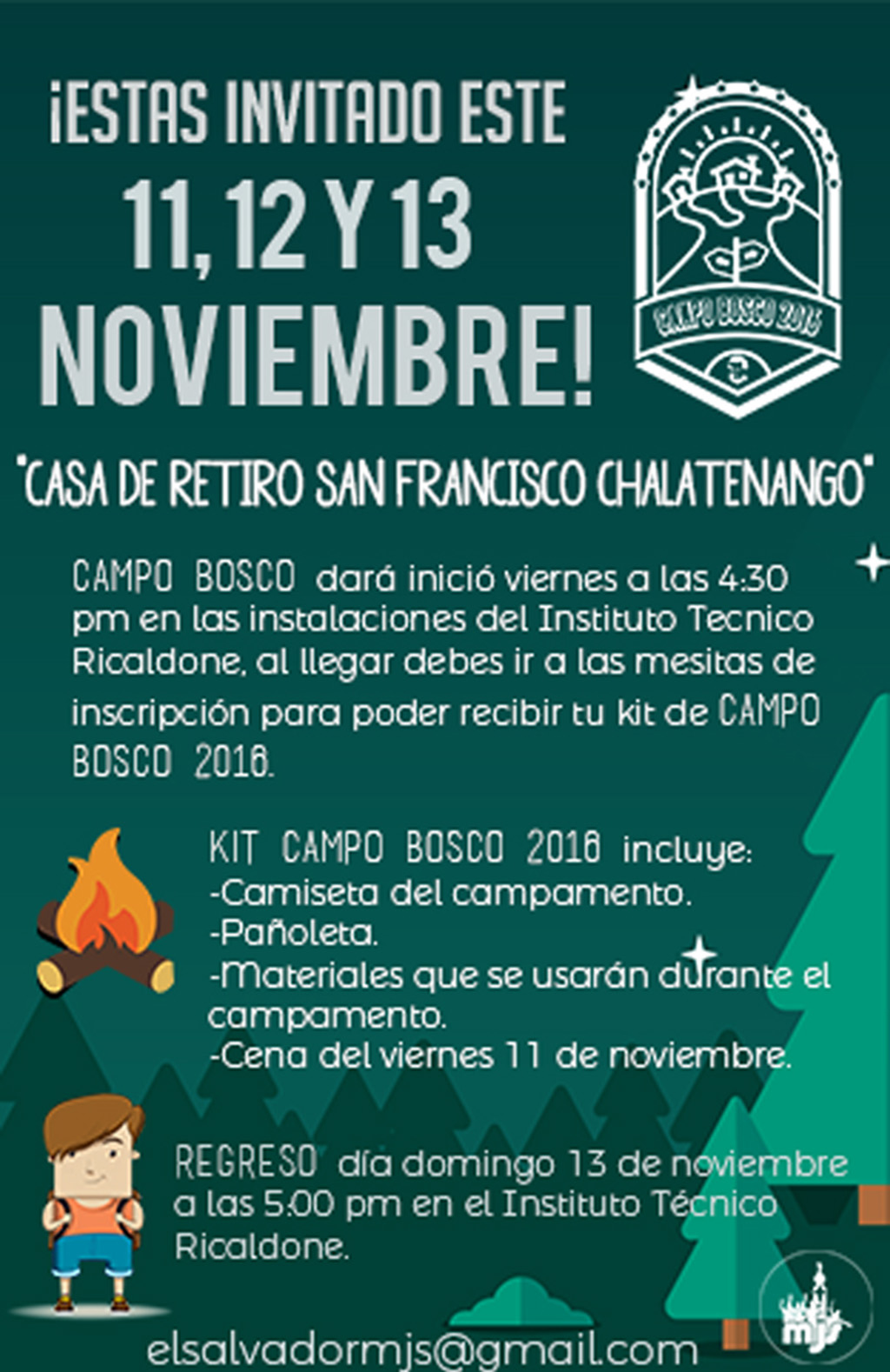 Campobosco 2016. MJS El Salvador. 