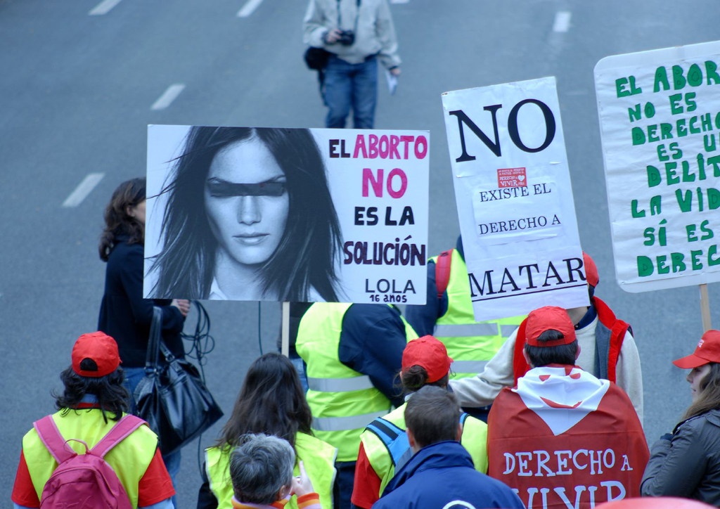 Quien se opone al aborto queda tildado de machista.