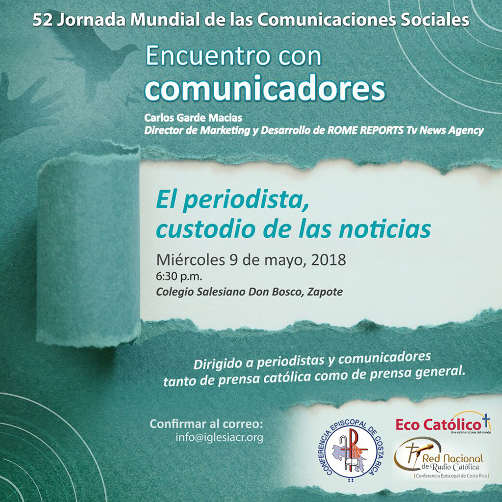 Encuentro con comunicadores. 2018.-