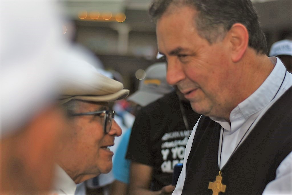 Don Ángel llegó a Basílica Don Bosco la tarde del lunes 21 de enero.