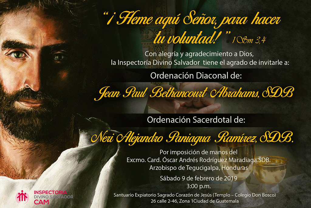 Invitación diaconal y sacerdotal.- 