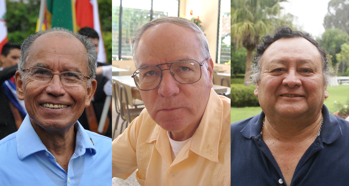 P. Mario Madrid, P. Rafael Umaña y P. José Antonio Loucel