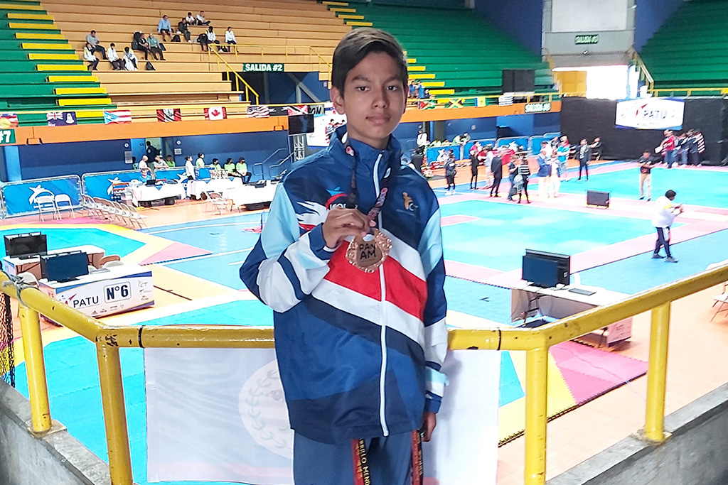 Fabian Carillo forma parte de la Selección Nacional de Taekwondo de Costa Rica.