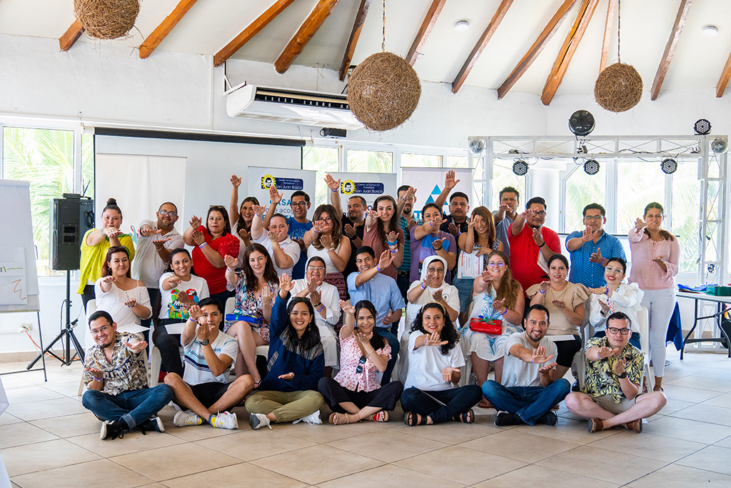 Socios del Programa VÍA Don Bosco 22-26 de los países del El Salvador y Honduras.