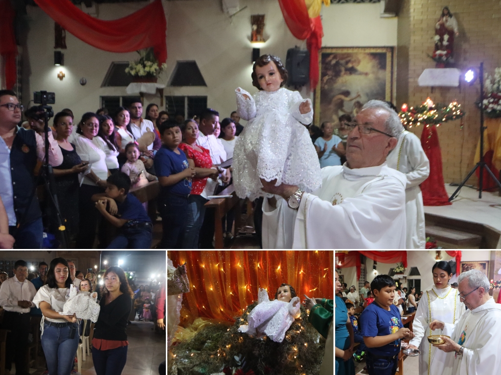 La eucaristía se celebró con gozo y esperanza, propios de la natividad de Jesús.