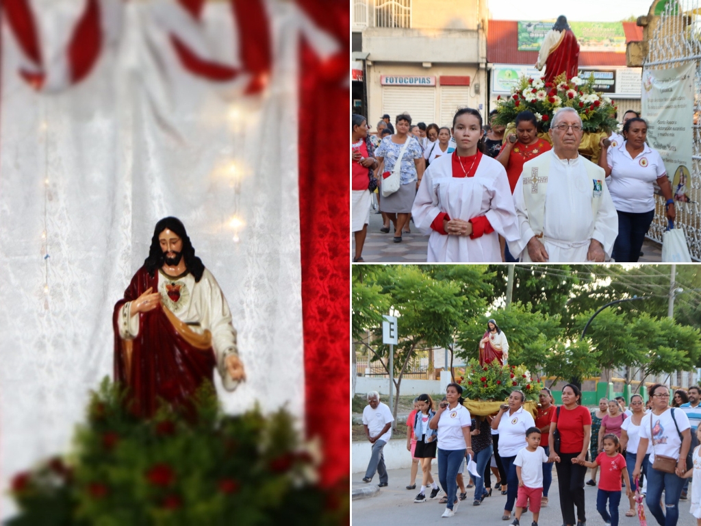 La festividad fue una muestra de devoción y celebración en honor al Sagrado Corazón de Jesús y contó con la participación activa de la comunidad.
