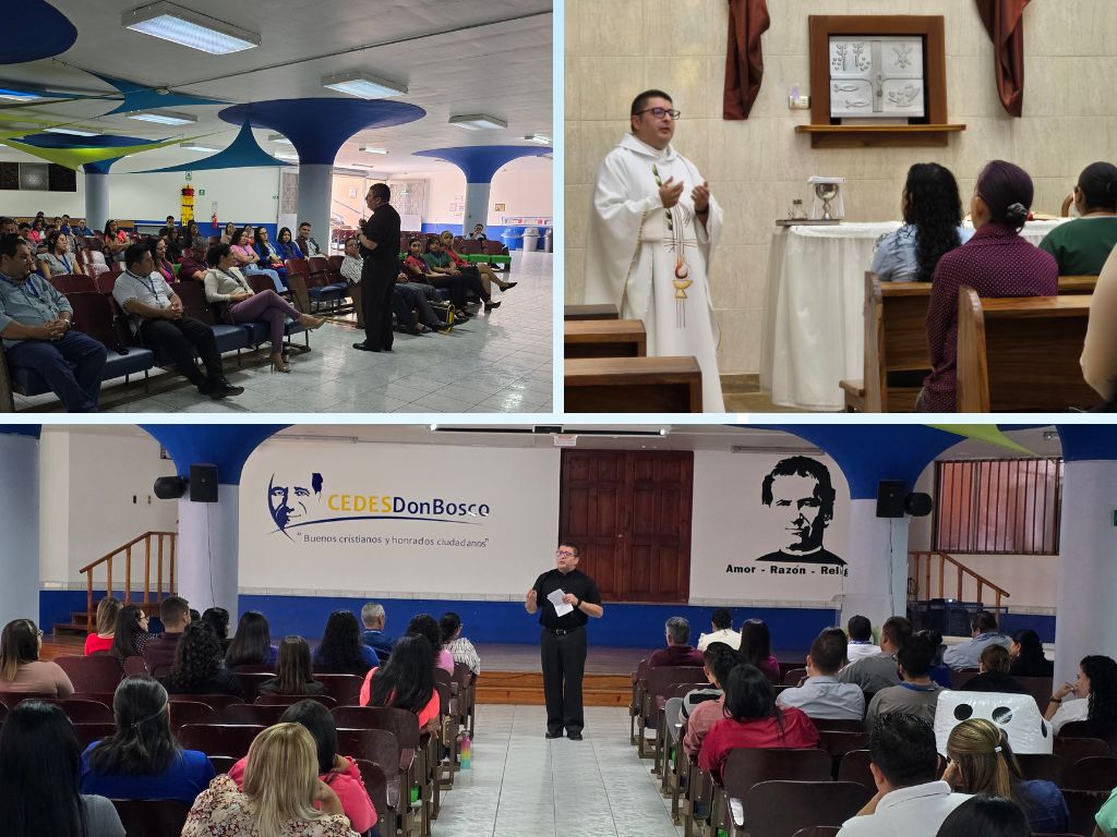 En la visita, el padre Gabriel invitó a tener siempre presentes las cuatro dimensiones que caracterizan los ambientes salesianos: dimensión espiritual, educativa, asociativa y vocacional.