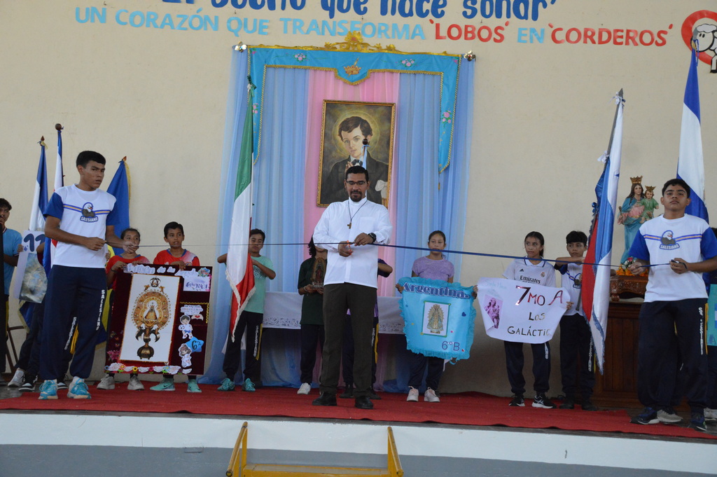 La inauguración de los juegos intramuros 2024 estuvo en manos del padre Alejandro José Lacayo, SDB. 
